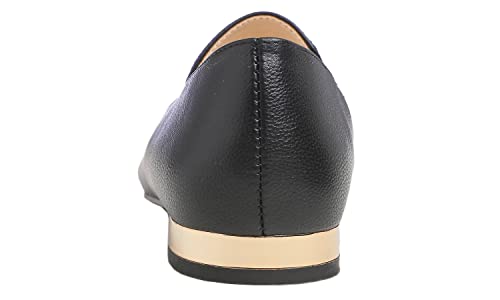 Image of FEVERSOLE Women's Loafer Flat Pointed Deco Low Heel Fashion Slip On Dress Driving Office Shoes