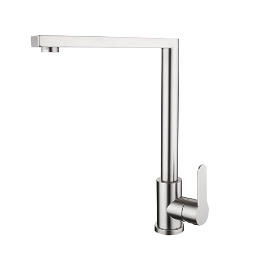 Torneira Gourmet Bancada Monocomando Aço Inox 304 - Escovado