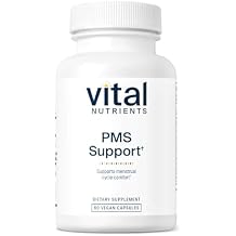 Vital Nutrients PMS Support - Vitex Berry & Passionflower Extract for Premenstrual Support & Hormone Balance* - Vitamin B6 PMS Supplements - Gluten, Dairy, Soy Free - Non-GMO - 60 Capsules
