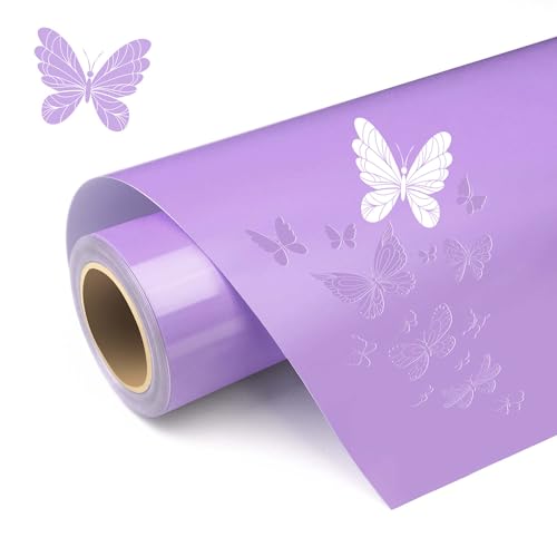 HYPERTAI Purple Permanent Vinyl 12 X 11FT Durable & Removable Vinyl Roll for Decor Sticker Car Decal Scrapbooking Signs & Waterproof