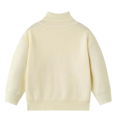 Girls' Pullover Sweaters Long Sleeve Fall Winter Knit Tops Comfortable Lightweight Warm Base Solid Color Sweater