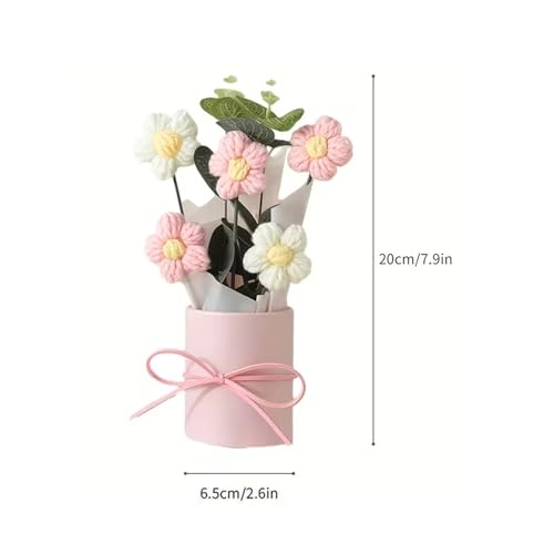 Image of TIED RIBBONS Gift for Mom, Birthday Gift for Mom Mother in Law - (Artificial Crochet Flower Bouquet, Printed Photo Frame & Greeting Card) - from Daughter Son