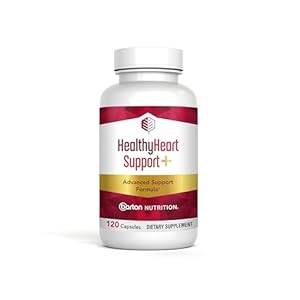 HealthyHeart Support+ 6-in-1 Heart Health Supplements with Ashwagandha, CoQ10, Beet Root, Olive Leaf, Magnesium & L-Carnitine, Made in USA, Doctor-Formulated –120 Capsules, 1 Month Supply
