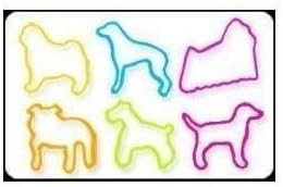 Glow in the Dark Zany Bandz Bag O Dogz I Rubberbands Dogs KID TOY Dogs