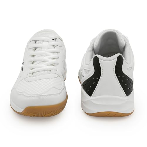 Image of Red Tape Women's Sneakers White Black Pu Mesh Round Toe Lace-Up