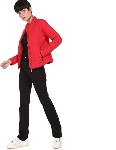 Image of U.S. Polo Assn. Polyester Women Long Sleeve Solid Hood Standard Length Quilted Jacket