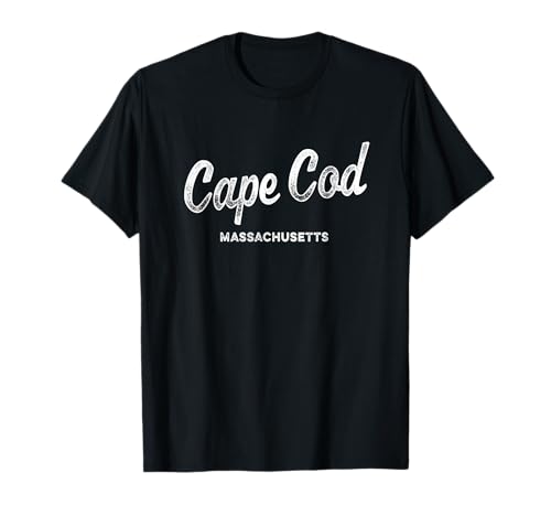 Cape Cod Massachusetts MA Vintage Athletic Sports Script T-Shirt