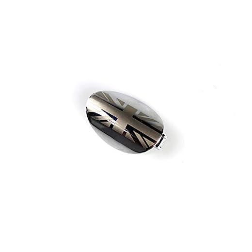 carwomen Dörrhandtag lock skal för Mini Cooper Clubman hardtop Hatchback täckbar Countryman Roadster (krom nyckelkeps, E)