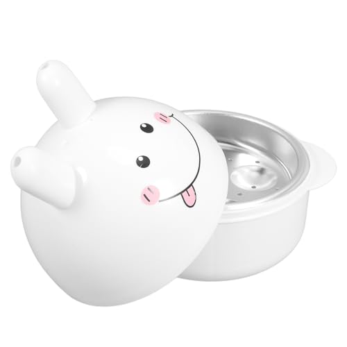 OFFSCH Reusable Cartoon Egg Poacher Microwavable Egg Maker for Easy Steaming and Poaching Practical Kitchen Tool for Breakfast Compact Design for Microwave Use