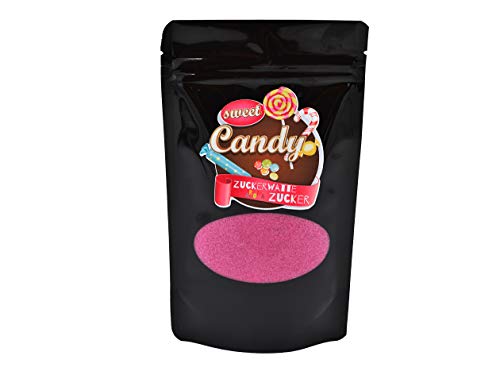 Hopser Food Fun Azúcar aromático de color para algodón de azúcar, máquinas de algodón de azúcar, palomitas de maíz, decoración (200 g, frambuesa)