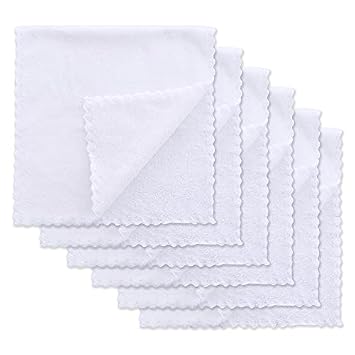 Image of 6 Pack Softest Burp Cloths - Extra Thicken Absorbent and Exquisite Newborn Burp Rags - Suitable for Baby Skin, White - Burpy Cloths for Unisex, Boy, Girl - Sunny zzzZZ
