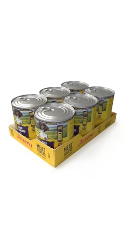 JOSERA Meat Lovers Pure Turkey (6 x 800 g) | Adult | Premium Nassfutter für ausgewachsene Hunde | extra viel Putenfleisch (68%) | Monoprotein | getreidefrei | Hundefutter nass | 6er Pack