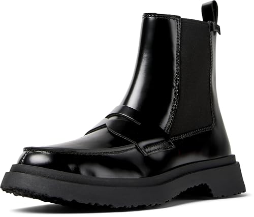 Bottines Chelsea Camper Femme Walden K400728 en cuir noir élégant
