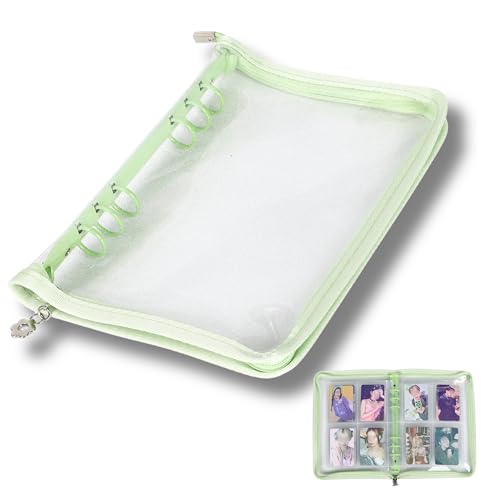 バインダー A5 6穴 トレカ グッズ収納 韓国 雑貨 トレカケース グリーン 楽天市場】コレクトブック トレカケース A5 韓国 6穴 アイドル