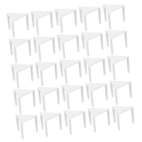 UTHCLO 100pcs Pizza Fixing Rack Plastic Pizza Tripod Stack for Home and Business
