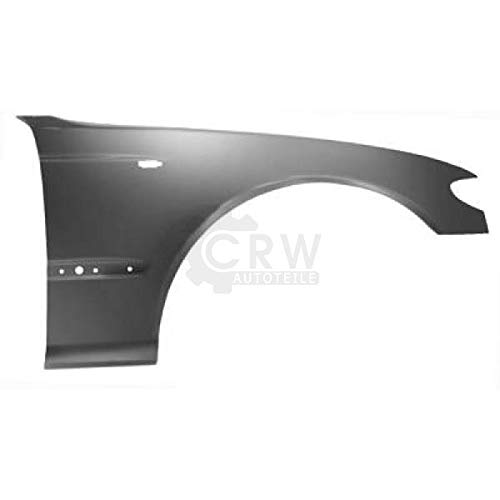 Diederichs Kotflügel vorne rechts für BMW 3er E46 Bj. 01-05 Facelift Limousine Touring mit Blinkerloch, Schwarz, Stahl