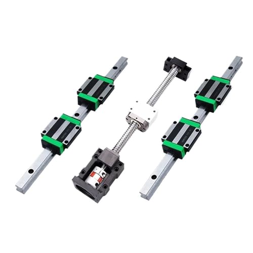 Metal Ball Screw nut with 4pcs HGW25CC Slider Blocks L550-1000mm+HM20-86 Ball Screw Kit SFU2510+HGR25 Linear Guide Kit for Part(750mm)