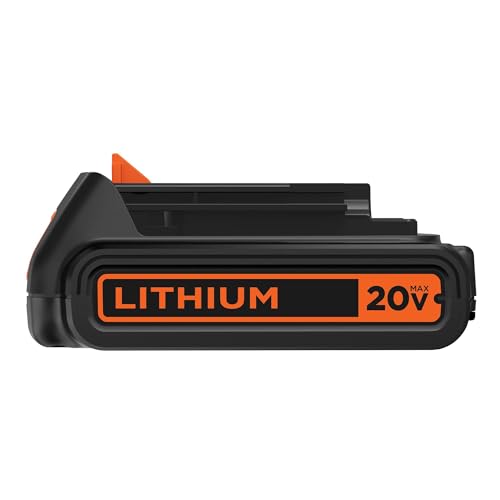 BLACK+DECKER 20V MAX Battery, 1.5Ah Lithium Ion Battery, Extended Runtime, Compatible with Tools, Outdoor Equipment and 20V Vacuums (LBXR20)