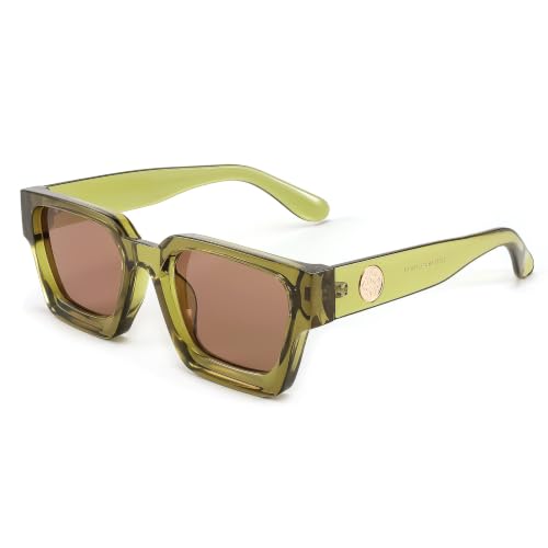 Image of FEISEDY Vintage Small Sunglasses Oval Slender Metal Frame Candy Colors B2277