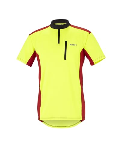 KOX Funktionsshirt Kurzarm Gelb/Rot Größe L