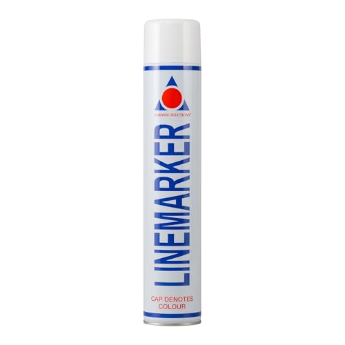 Image of Aerosol Solutions AERLMPW Line Marking Paint, White, 750 ml