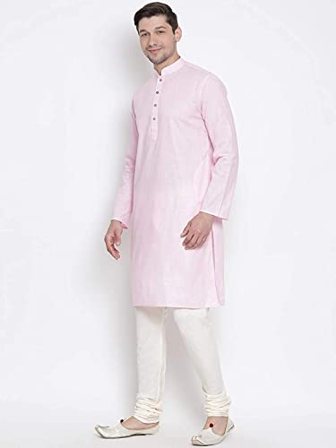 Image of Royal Kurta Mens Cotton Long Kurta Pyjama Set