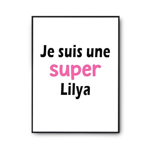 Poster Lilya affiche humour pour mur vide idée cadeau originale