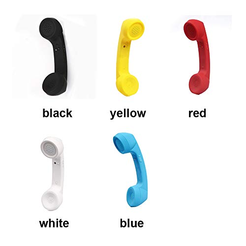 Retro Telephone Handset, Bluetooth Cordless Mobile Phone Radiation Proof Telephone Handset Usb Handsets For Cell Phones(Black) #TOP7
