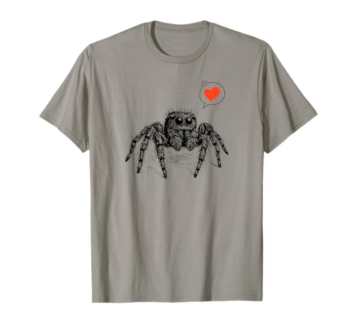 Araignée Sauteuse Mignonne, Arachnologie T-Shirt