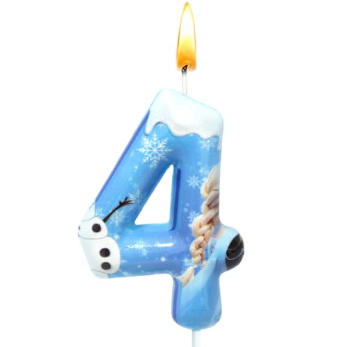 Vela de aniversário Froze 4 anos, velas de festa, vela Froze, velas para bolo, decoração de aniversário, bolo top, meninos e meninas, para festas de casamento, baby showers, aniversários