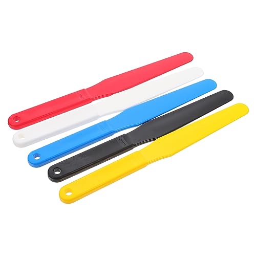 FONDOTIN 5pezzi Spatole Per Pittura Olio Professionali Raschietti Ergonomici Antiscivolo Strumenti Miscelazione Pigmenti Facili Da Pulire Per Artisti e Pittori