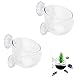 yeemeen Wasserpflanzentopf Aquarium, 2Pcs Aquarium Glas Cup, Aquarium Pflanzenhalter mit Saugnapf für Fish Tank Aquarium-Landschaft Dekorationen Topf für Aquarium
