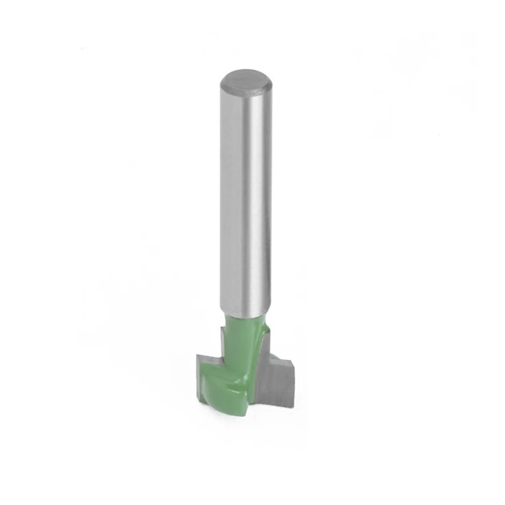 Ptrecniok One Color T-Slot Milling Cutter， 6Mm Dual-Shank Router Bit, 6.35Mm Carbide With Anti-Kickback Keyhole Cutting Bits 1Pc(6.35Mm*12.7Mm)