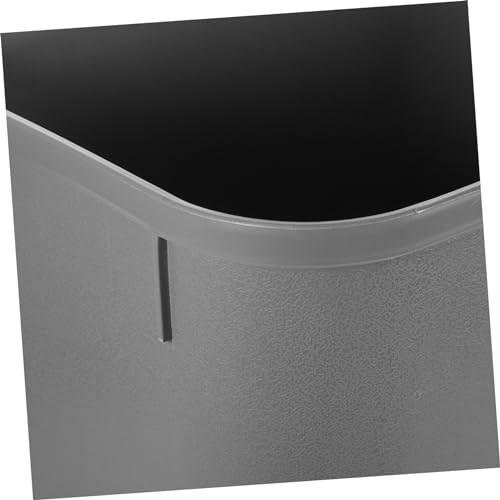 Caneca de basura cuadrada pequeña sin tapa color gris miniatura 3