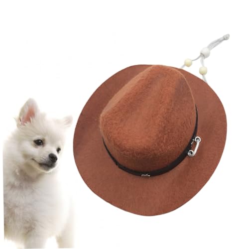 Abaodam Creative Pet Hat for Dogs and Cats Soft Photo Prop for Parties Birthdays Christmas Daily Wear Adorable Design Comfortable Fit Random Bead Color for Random Color