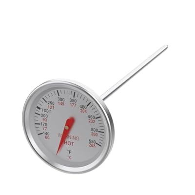GLOWYE 9815 Grill Thermometer for Weber Genesis 1000-5500 Series, Genesis Silver A/C, Gold B/C, Stainless Steel Temperature Gauge Replacement for Weber 62538, 1-13/16Inch Dia