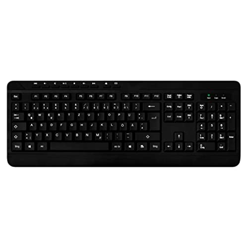 Media Range Teclado Multimedia Qwertz Mros102 Con Cable Negro Media Range Teclado Multimedia Qwertz Mros102 Con Cable Negro