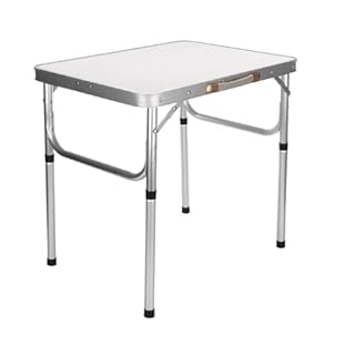 JF HOME BLISS 2FT Folding Camping Table Picnic Table Adjustable Height Multipurpose Party Dining small camping Table Lightweight with Carry Handle for Catering Buffet and Garden