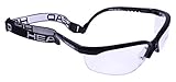 HEAD Racquetball Goggles - Pro Elite Anti Fog & Scratch Resistant Protective Eyewear w/UV Protection (Black)