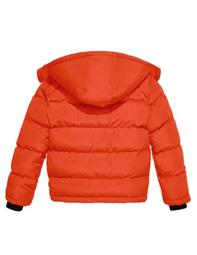 Image of wantdo Boys Puffy Winter Coats Fleece-Lined Snow Jackets Removable Hood
