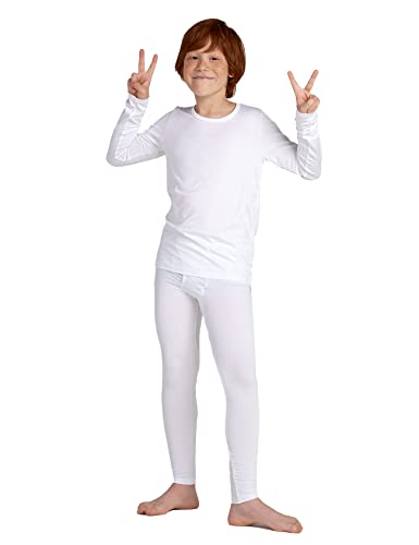 LAPASA Jungen Innenfleece Thermounterwäsche Set, Thermo Unterhemd + Hose Skiunterwäsche Funktionsunterwäsche Sets für Kinder 4-13 Jahre (Thermoflux B03) Cover