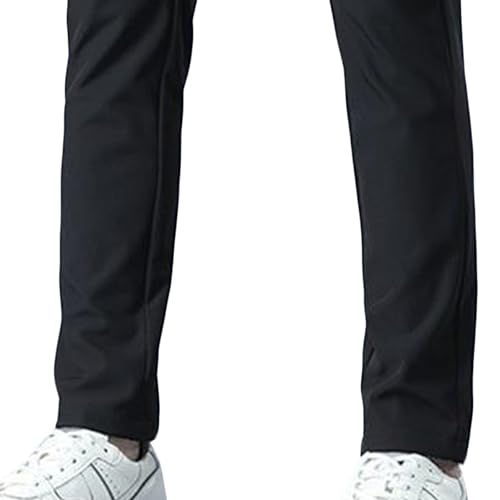 Men's Classic Fit Golf Pants Stretch Wrinkle Free Work Dress Pants Lightweight Comfy Work Slacks Trousers for Men Black4
