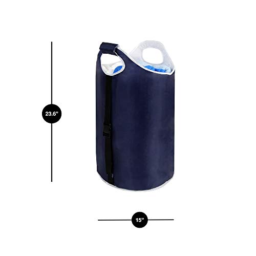 Pro-Mart DAZZ Soft Padded Garment Hamper, Blue