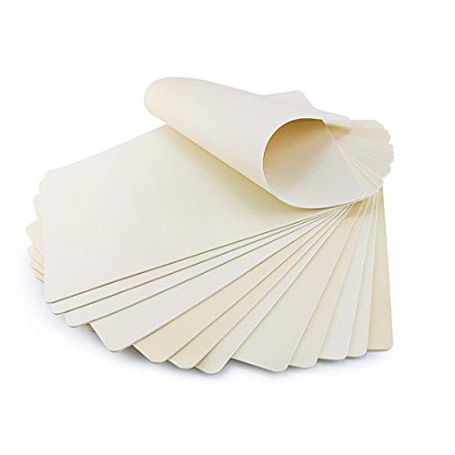 Hslife 12PCS Blank Tattoo Tatouage Practice Skin Double Sides Tattooing and Microblading Eyebrow Practice Skin, 8x6 inches