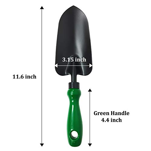 BFA Fresh Garden Tools - Short Handle Landscaping Steel Soil Scoop Trowel for Flower, Vegetable, Plants Care