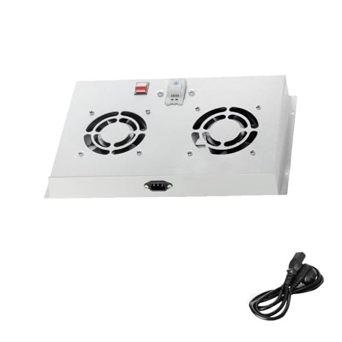 Sturdx 2-Fan Module for Outdoor Network Cabinets with Quiet Airflow Control (for 18” deep cabinets)