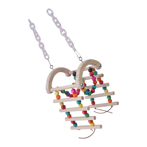 Parrot Training Toy Climbing Ladder Swing Toy Standing Perch For Cage Hanging