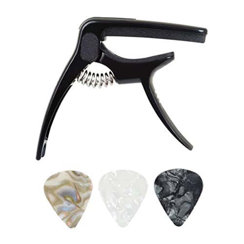 Mikinona 1Set Capotasto Per Chitarra Sintonizzatore Digitale Accessori Per Chitarra Elettrica Multitools Clip On Accordatore Per Chitarra Accordatore Per Chitarra Capo Ukulele Morsetto