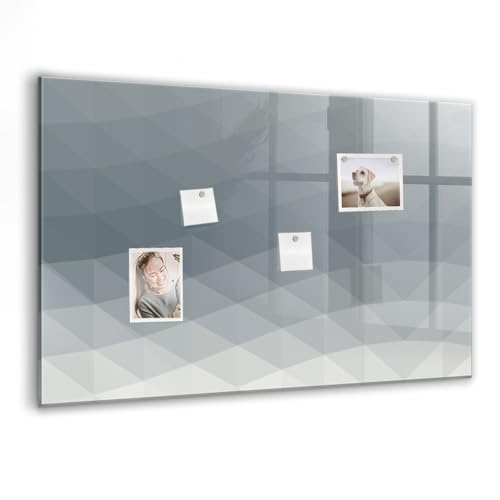 Bureau et espaces modernes optimisés avec le tableau design en verre magnétique Flots 90x60