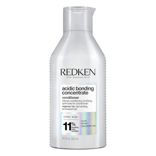 REDKEN - Après-Shampoing Réparation Profonde pour Cheveux Très Abîmés & Secs - Transformation Capillaire Immédiate - Complexe de Soin Bonding À L’Acide Citrique - Acidic Bonding Concentrate - 300ml